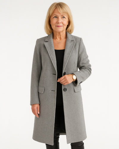 Helena | Elegancki długi płaszcz 