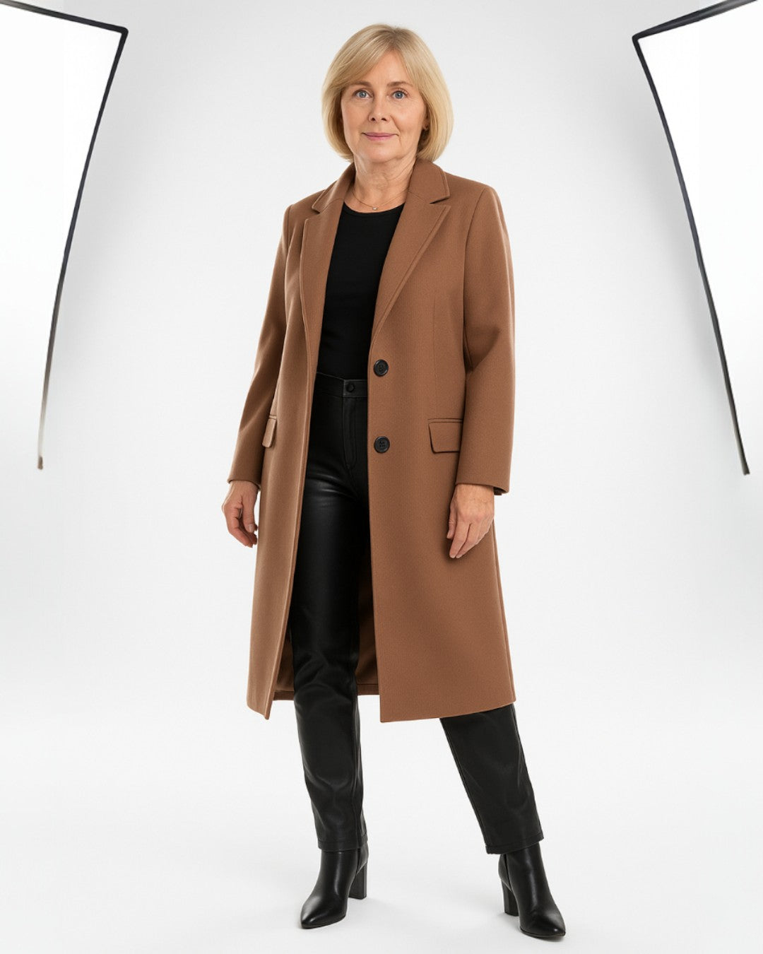 Helena | Elegancki długi płaszcz 