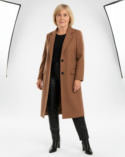 Helena | Elegancki długi płaszcz 